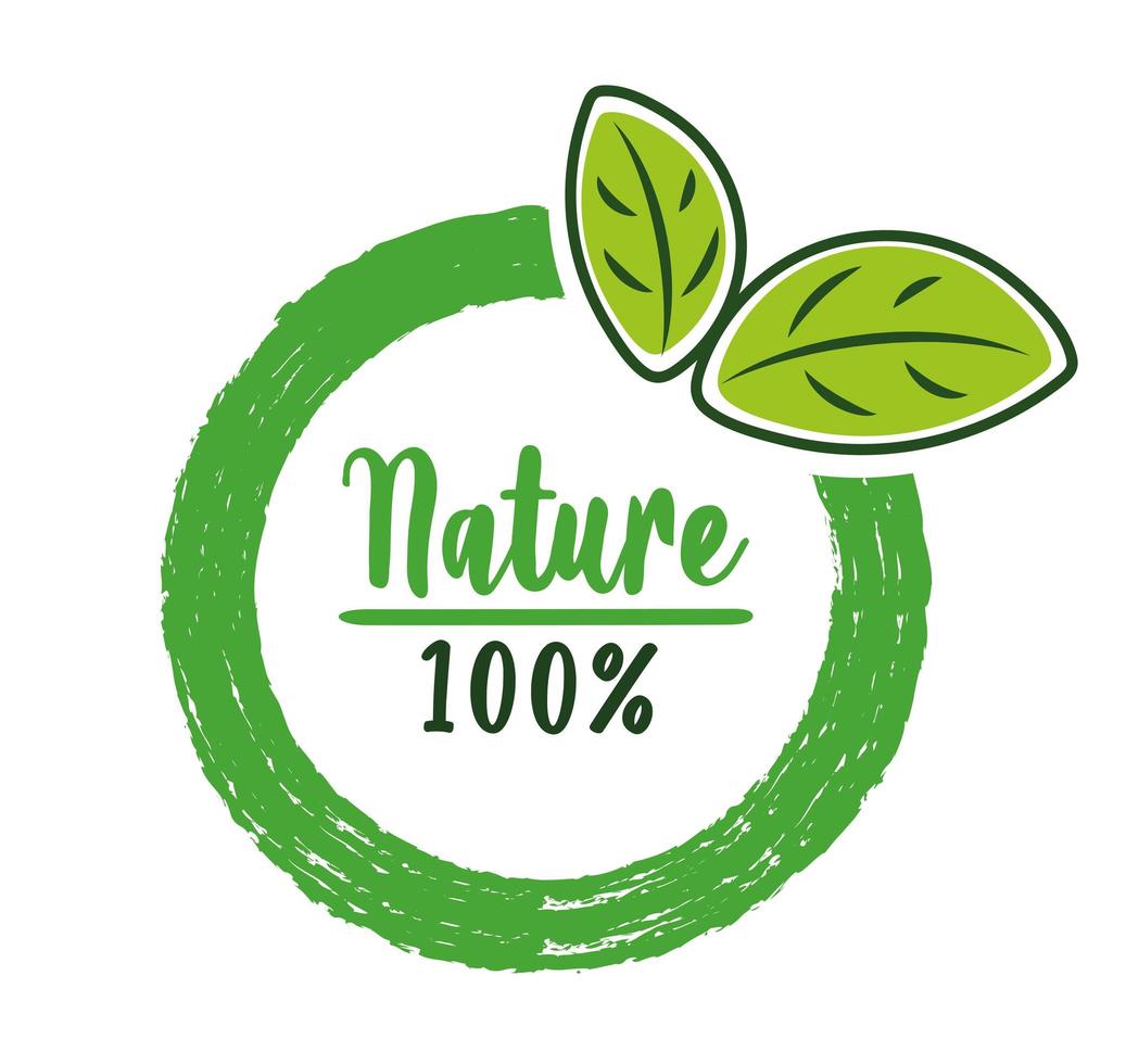 natuur product zegel vector