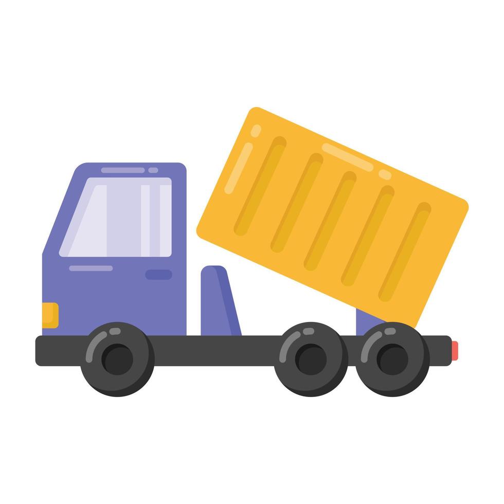een logistieke vrachtwagen die ook wel pick-up wordt genoemd vector