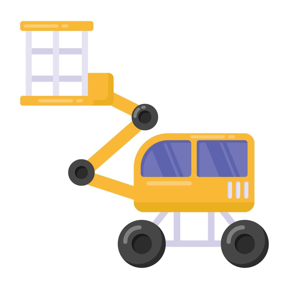 graafmachine pictogram vector in plat ontwerp