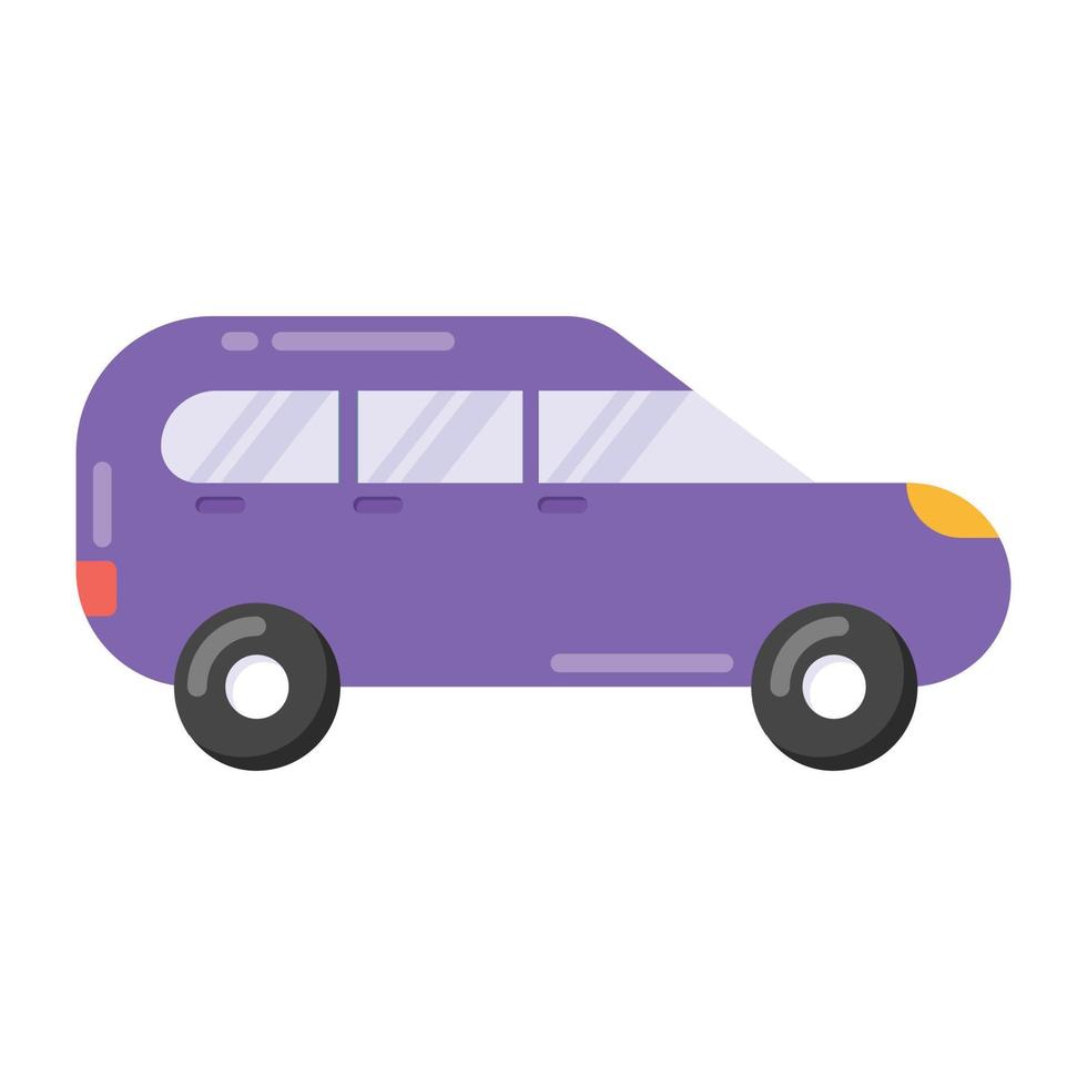 icoon van auto, plat ontwerp vector