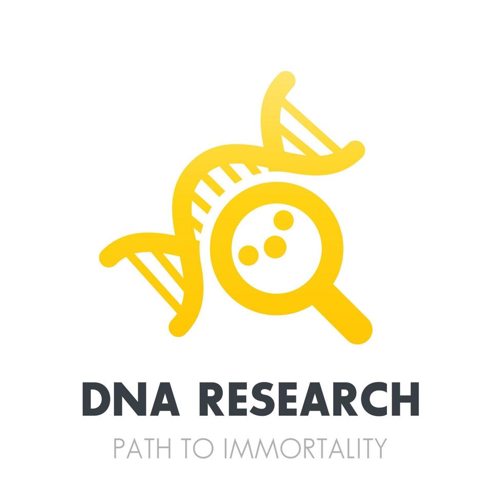 dna-onderzoek, genetica-pictogram over wit vector