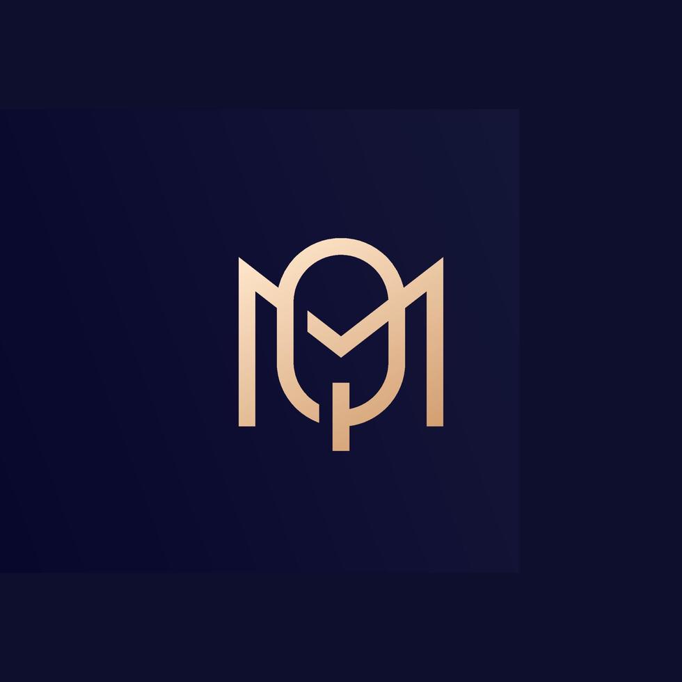 mq brieven logo, monogram ontwerp vector