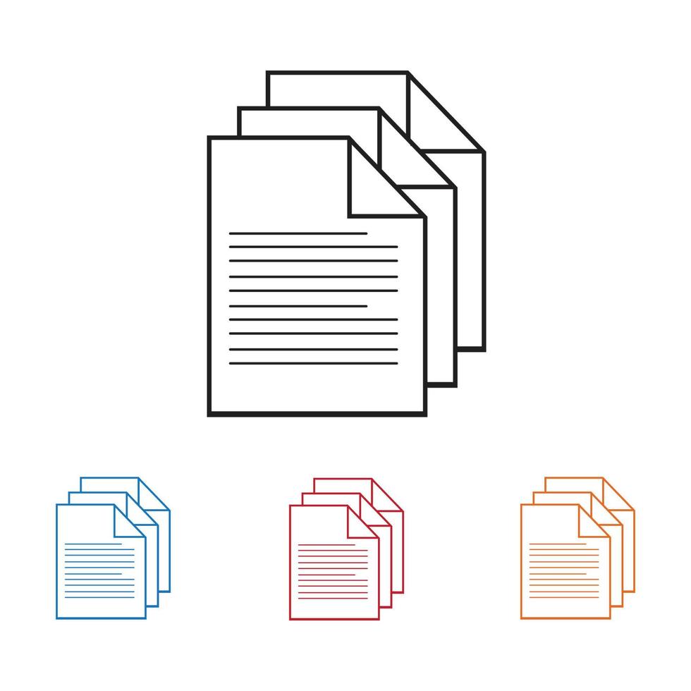 document vector pictogram