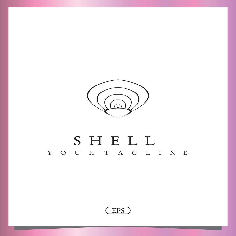 shell overzicht logo premium elegante sjabloon vector eps 10