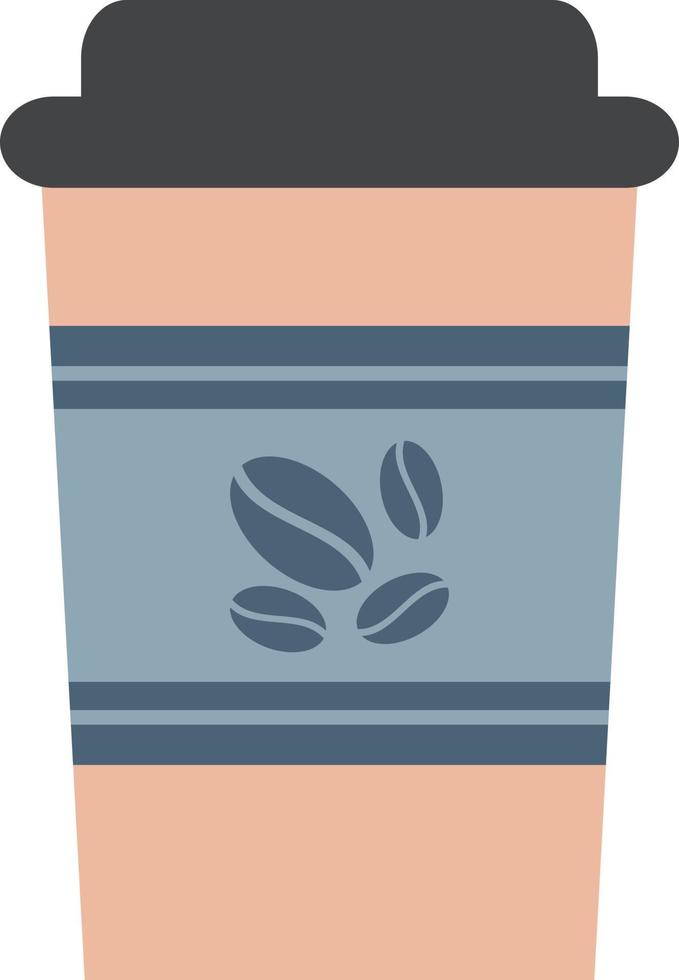 warme koffie drinken element sticker, materiële vectorillustratie. vector