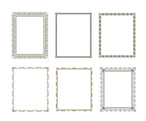 Luxe decoratief frame instellen vector