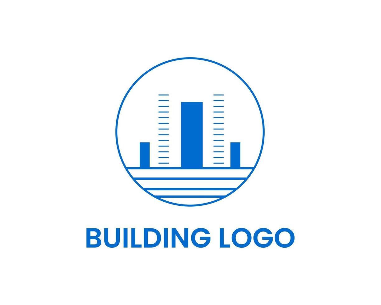 gebouw logo ontwerp vector