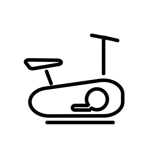 Stationaire fiets pictogram Vector