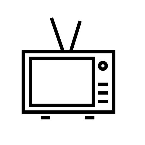 Televisie pictogram Vector