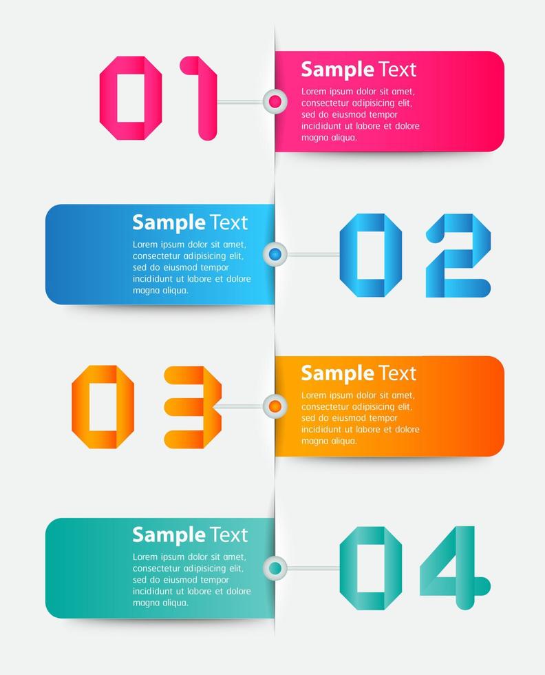 moderne tekstvaksjabloon, infographicsbanner vector