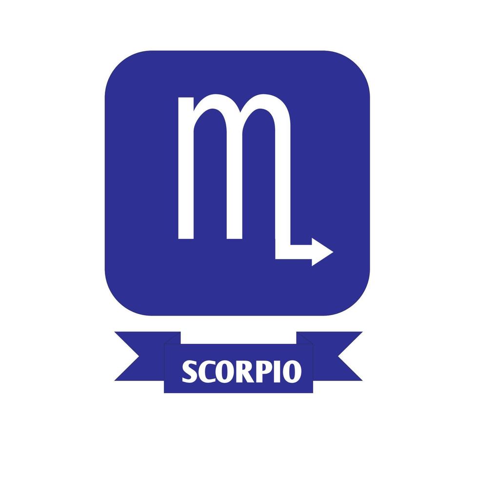 schorpioen zodiac icon.can live of edit vector