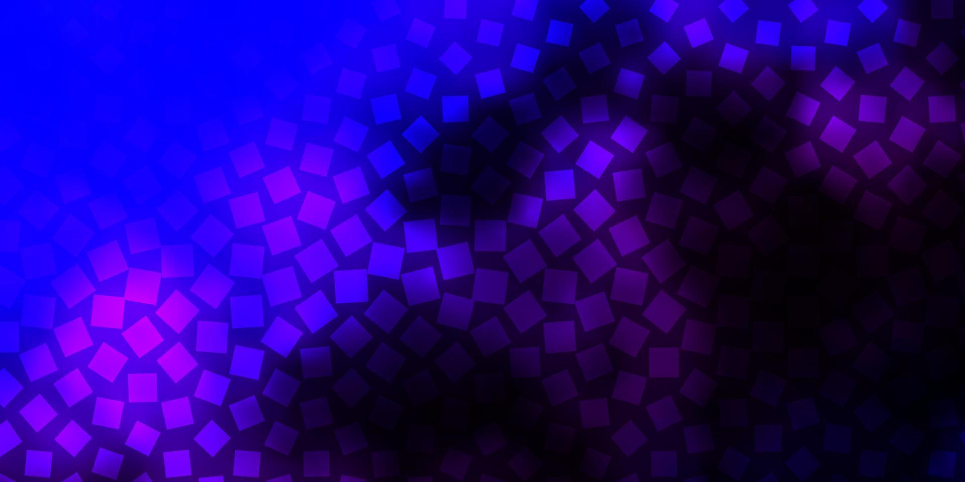 donkerroze, blauw vectorpatroon in vierkante stijl. vector