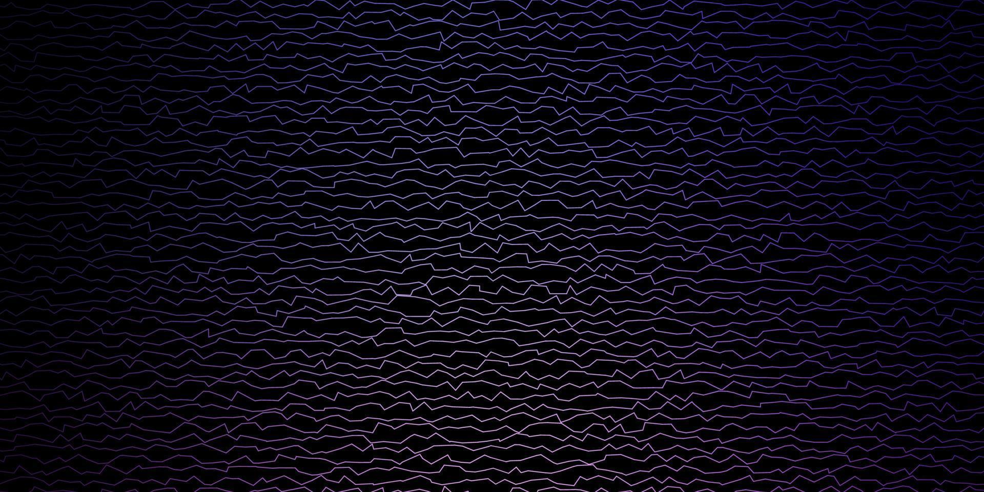 donkerpaarse, roze vectorachtergrond met lijnen. vector