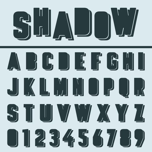 Alfabet lettertype sjabloon vector