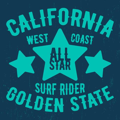 Vintage stempel van Californië vector