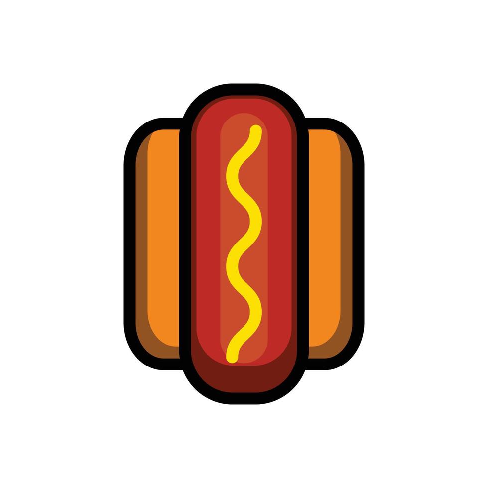 een vector hotdog icoon