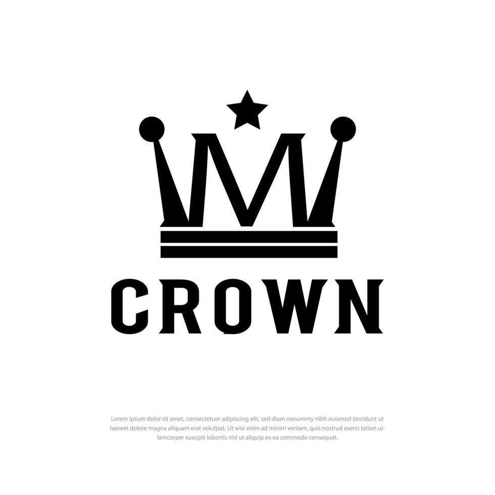 premium letter m sterpictogram kroon vector ontwerp logo