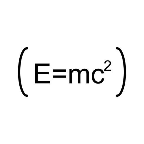 Formule mooie lijn zwart pictogram vector