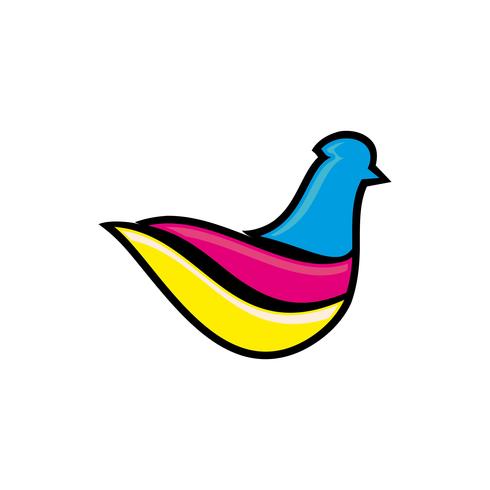schilderij logo pictogram afdrukken vector