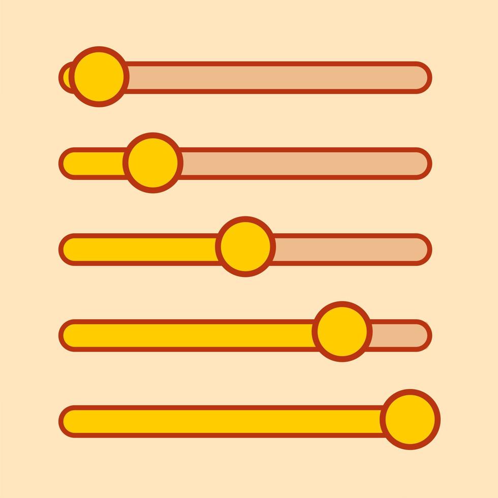 knoppen op de beoordelingsbalk vector