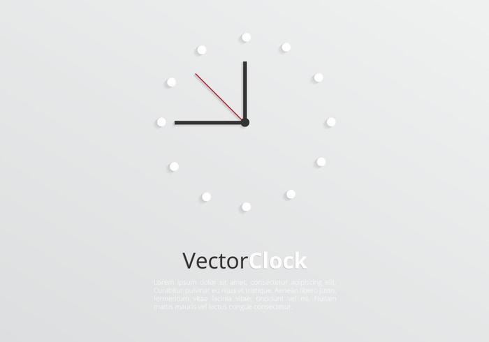 Moderne klok achtergrond Vector