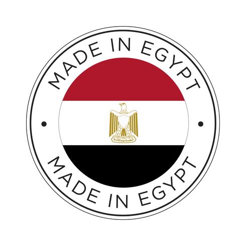 Gemaakt in Egypte vlagpictogram. vector