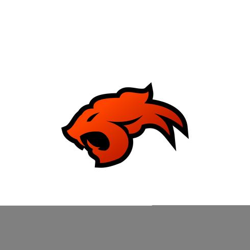 tijger hoofd logo ontwerpsjabloon concept vector