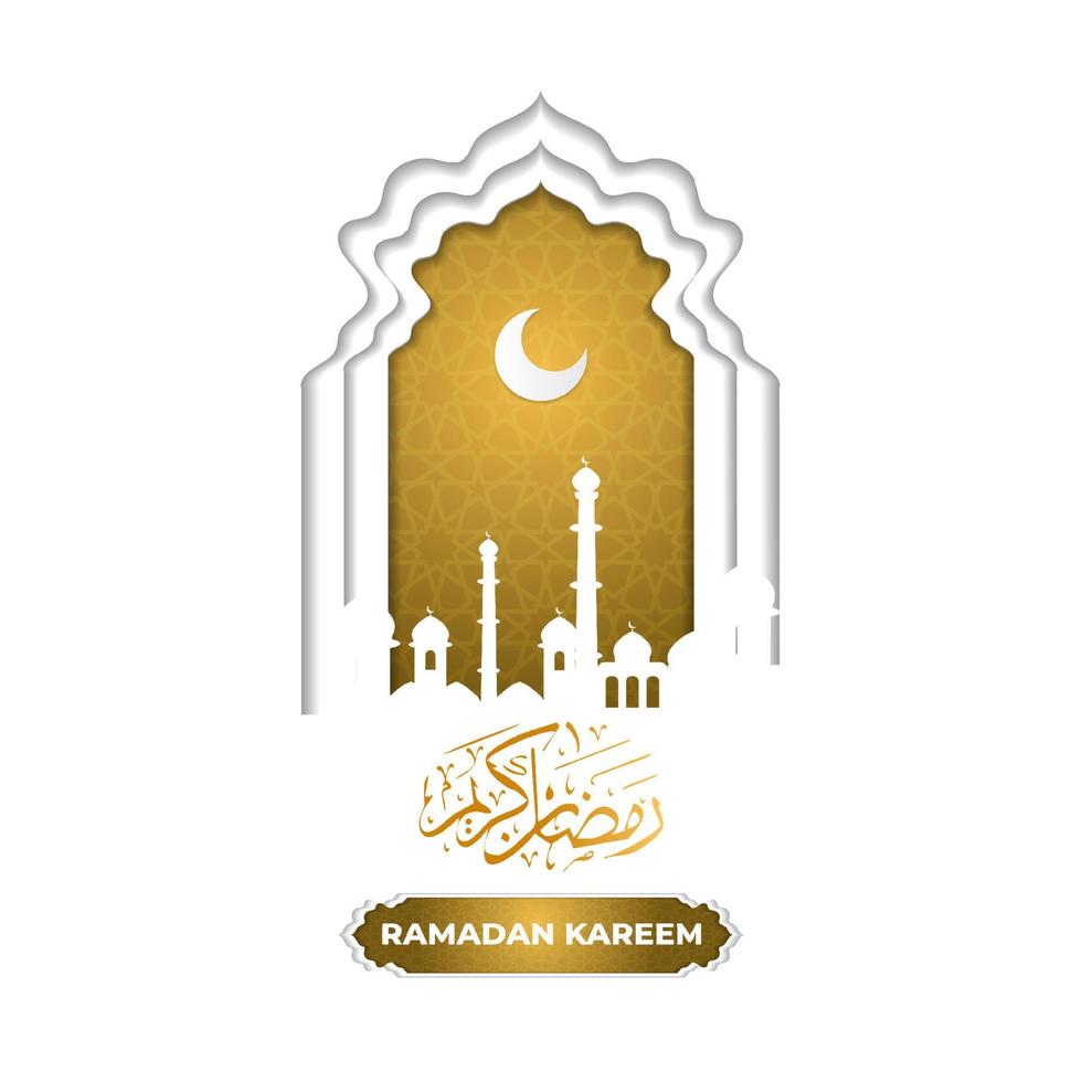 ramadan kareem achtergrond islamitisch met mandala en ornament. vector illustratie