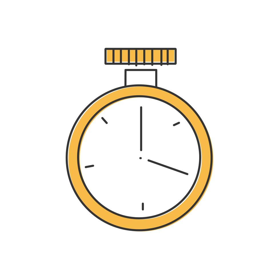 stijlvolle dunne lijn sport stopwatch pictogram geïsoleerd op een witte achtergrond - vector