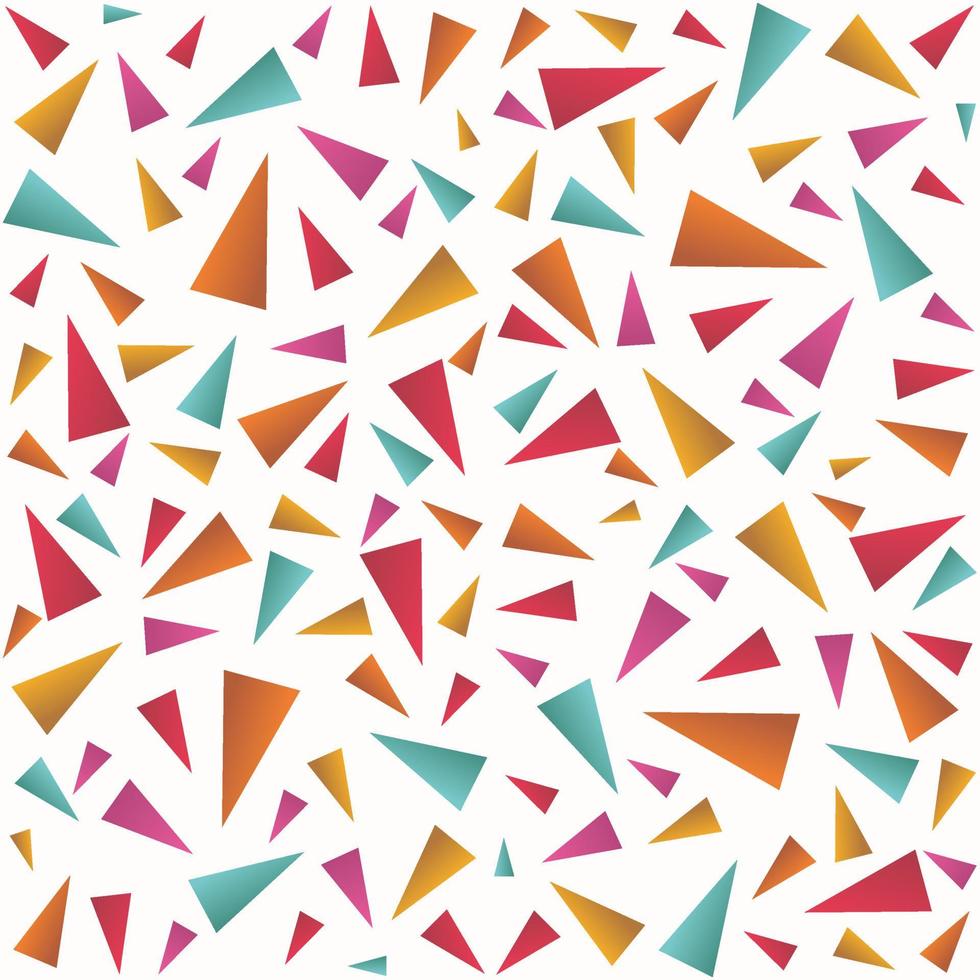 driehoek naadloze patroon achtergrond met kleurrijke vector