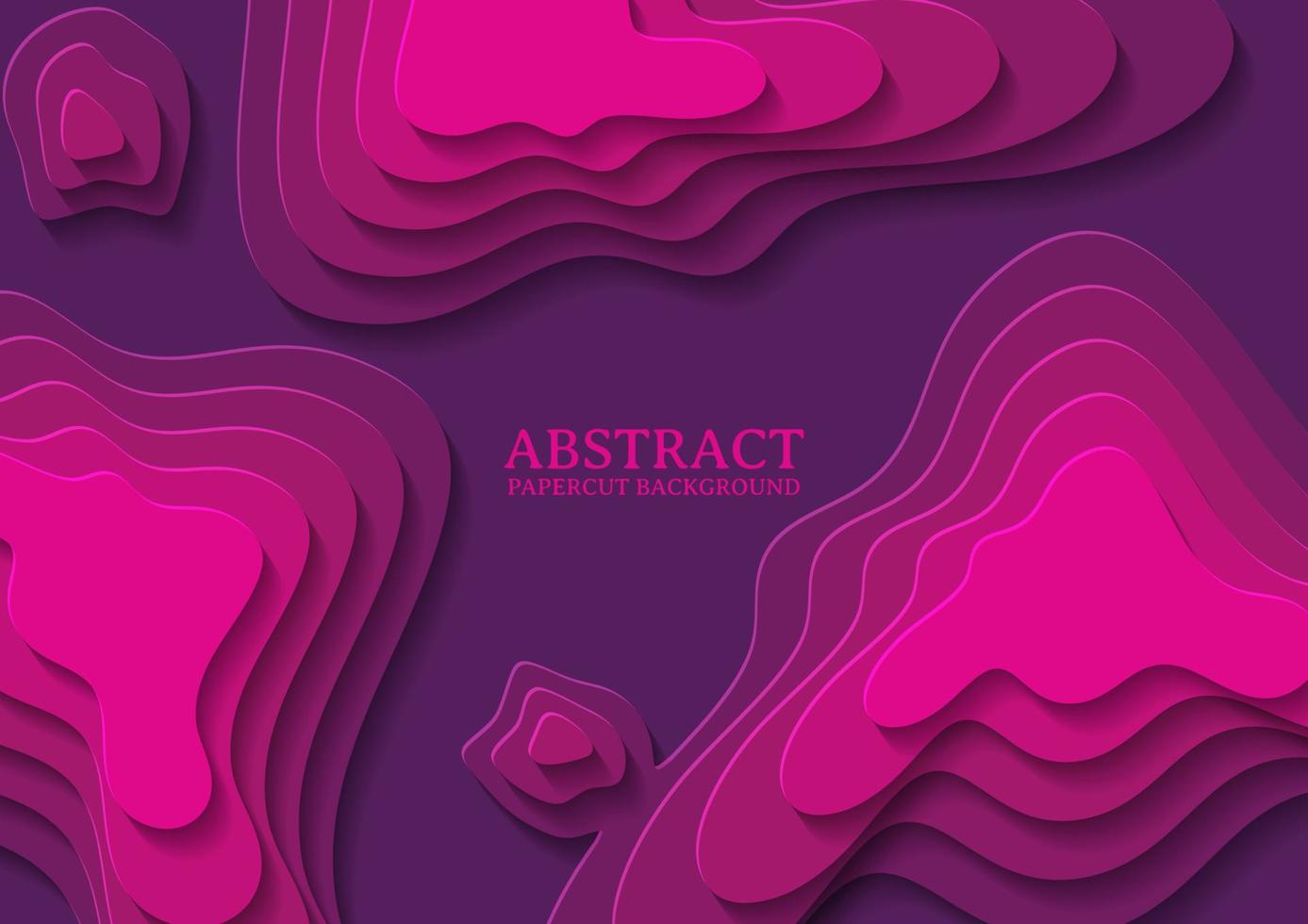 abstracte papercut-ontwerpachtergrond met overlappende laag vector