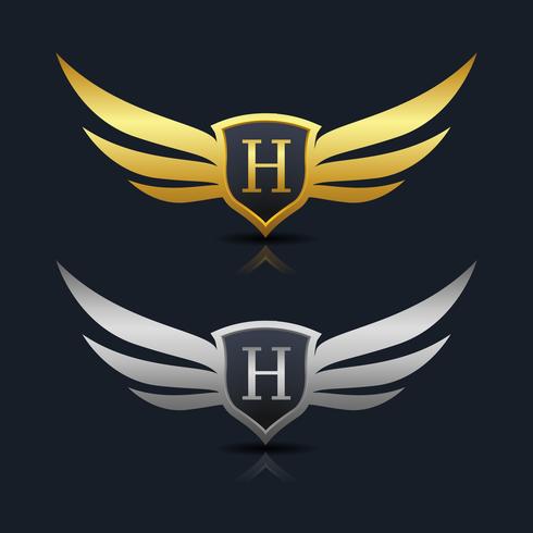 Letter H embleem Logo vector