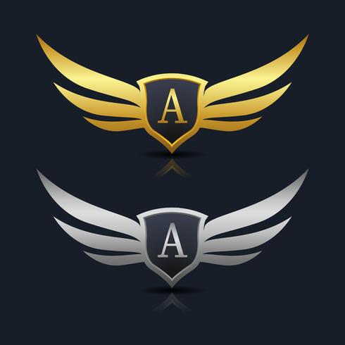 Letter A embleem Logo vector