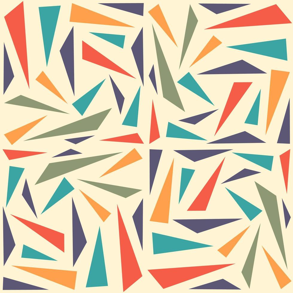 abstract geometrisch naadloos patroon met driehoek vector