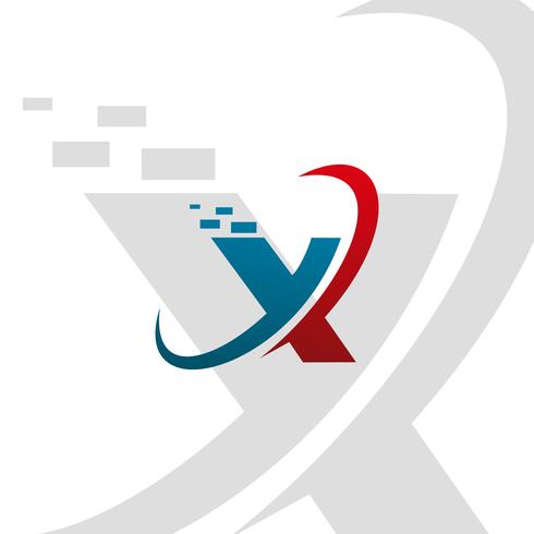 Letter X logo pictogram ontwerp sjabloon elementen vector