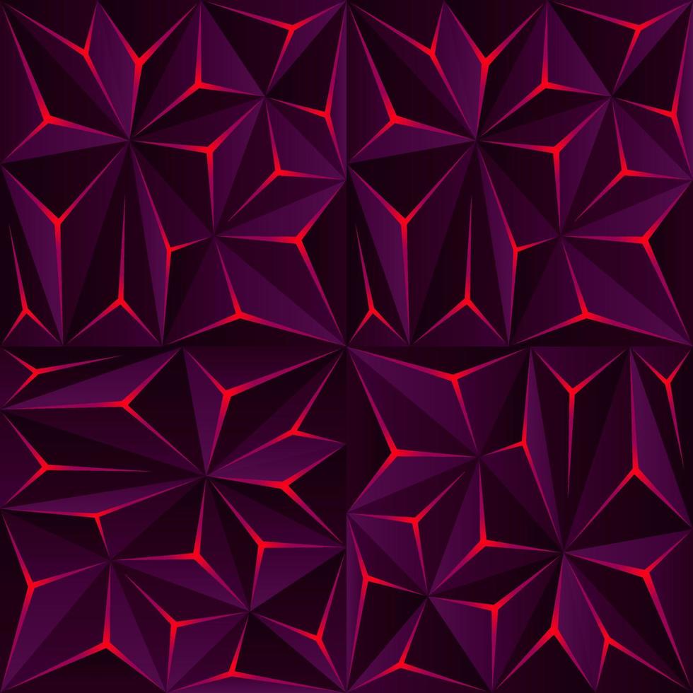 abstracte donkere veelhoekachtergrond met lichteffect vector