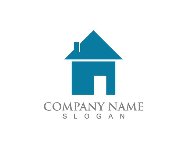 Simple House Home Real Estate-embleempictogrammen vector