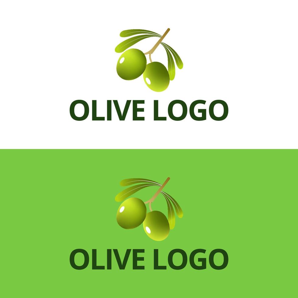 olijfolie logo met moderne embleem lijn kunststijl met gecombineerde blad, water, olijftak en blad steenvruchten premium vector. vector