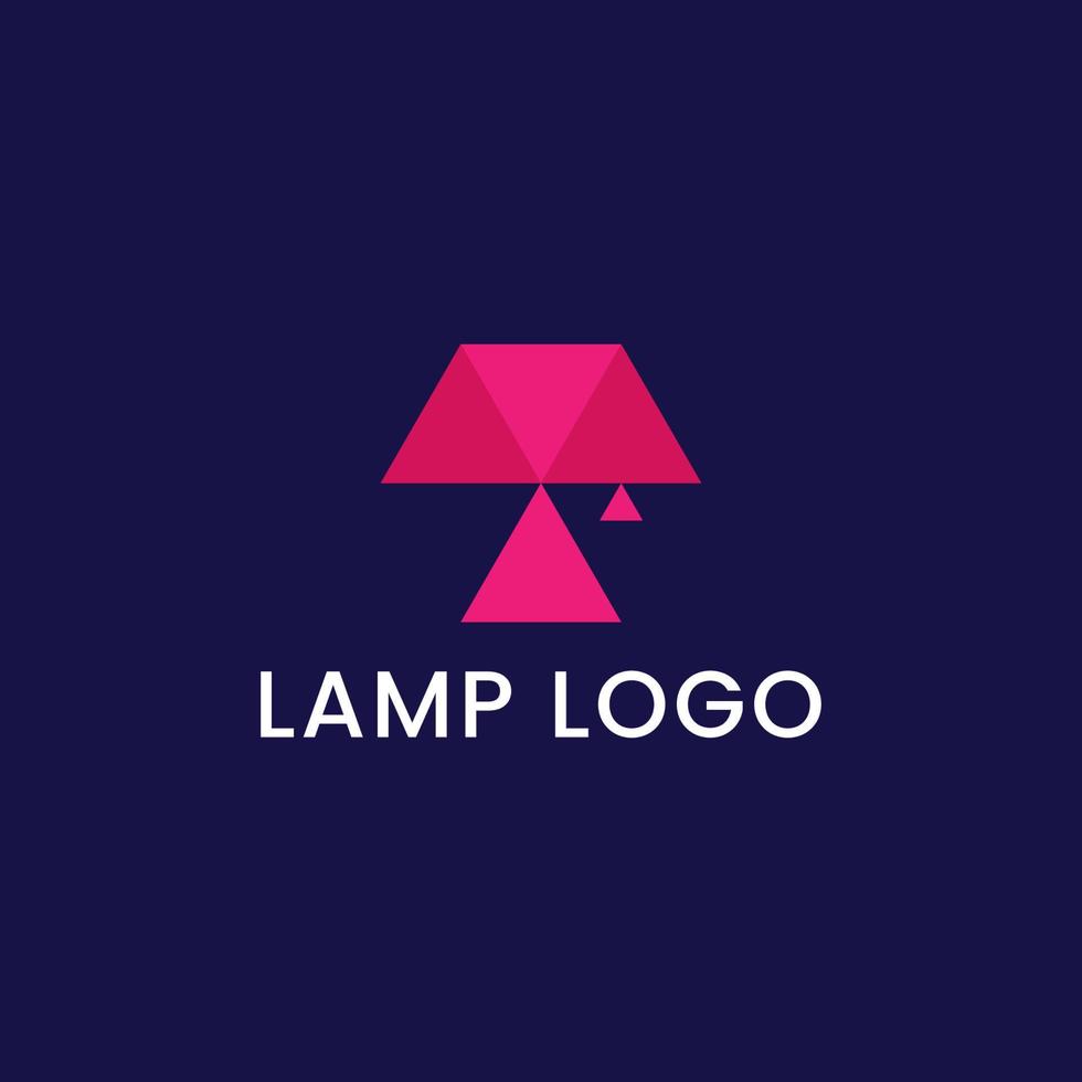 kristallen lamp logo ontwerpsjabloon, kristal logo ontwerp vector bestand