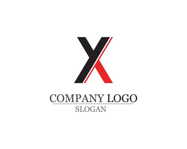 X brief Logo sjabloon vector pictogram ontwerp app