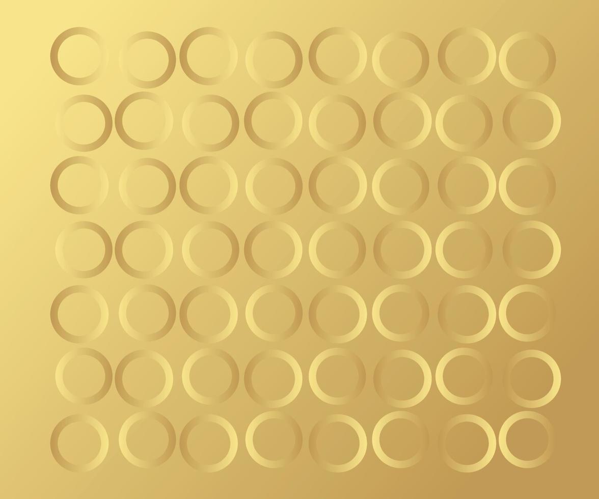 gouden cirkelpatroon, kleurrijke vakantieachtergrond - polka dots vector abstracte background