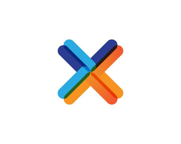 X brief Logo Template vector pictogram ontwerp