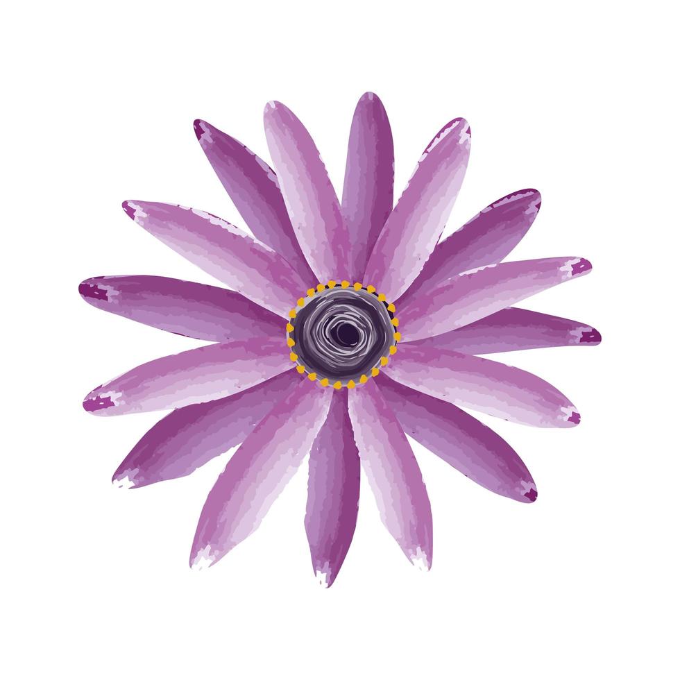 paarse exotische bloem vector