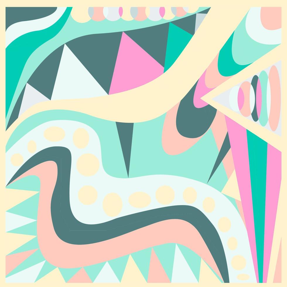 abstracte geometrische achtergrond. pucci-stijl vector