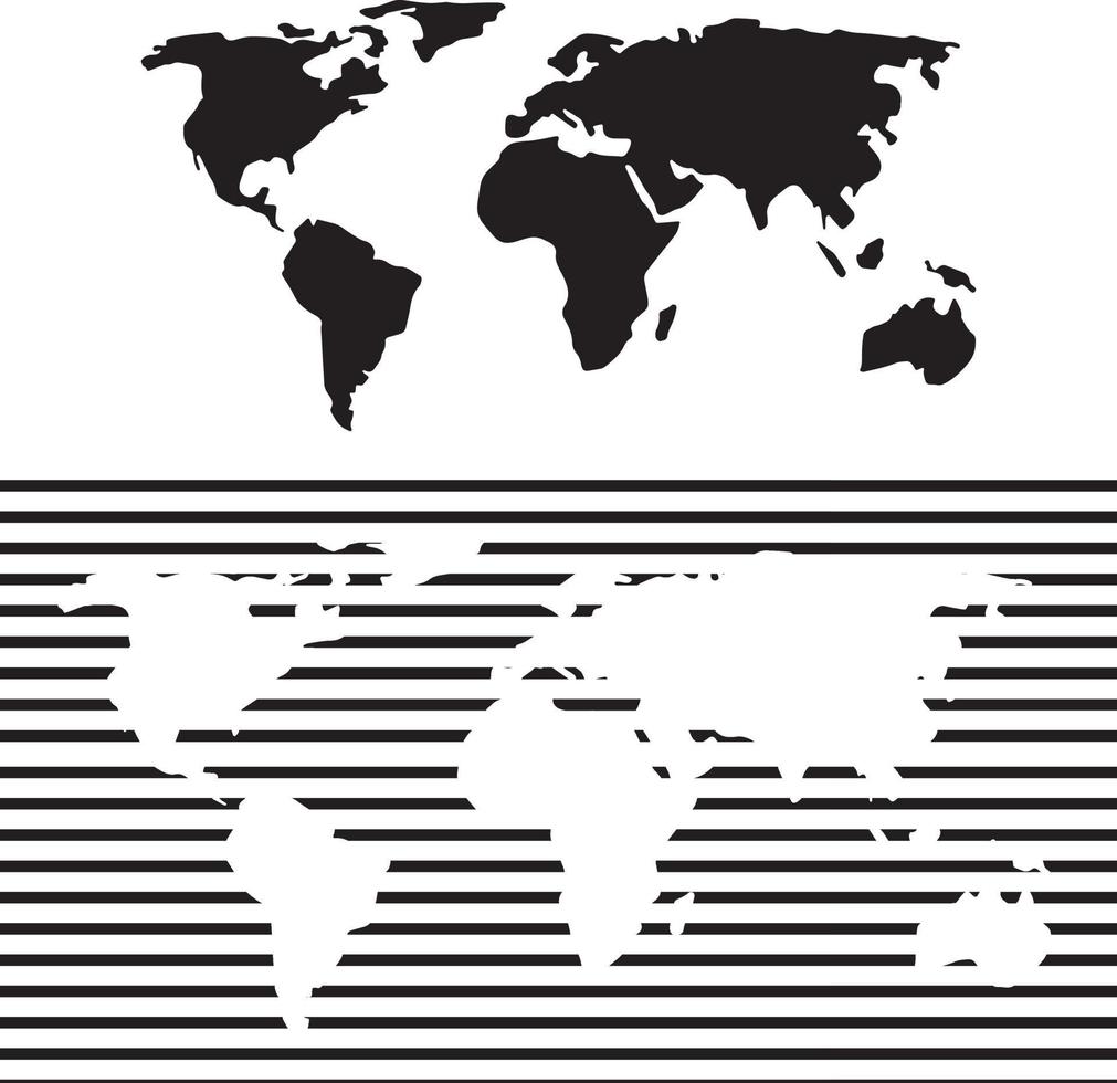 wereldkaart overzicht vector