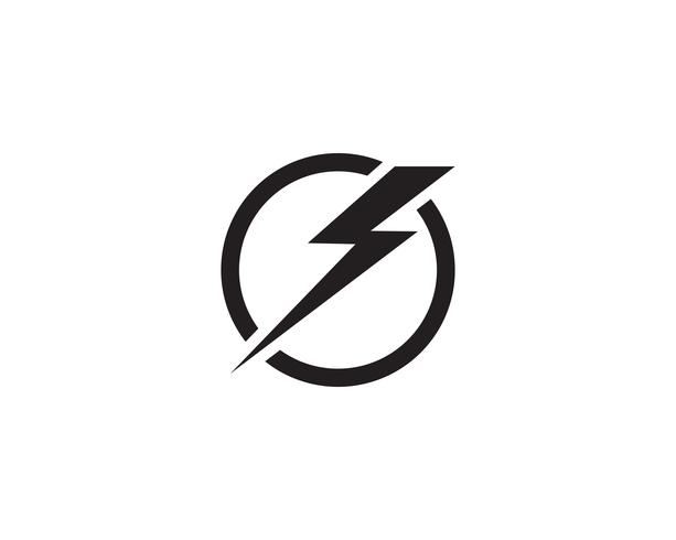 bliksem logo pictogram en symbool vector