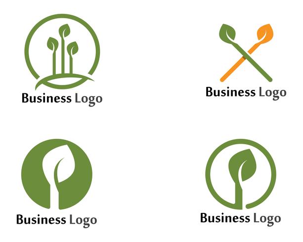 Tree Leaf Vector icon Illustratie ontwerpsjabloon