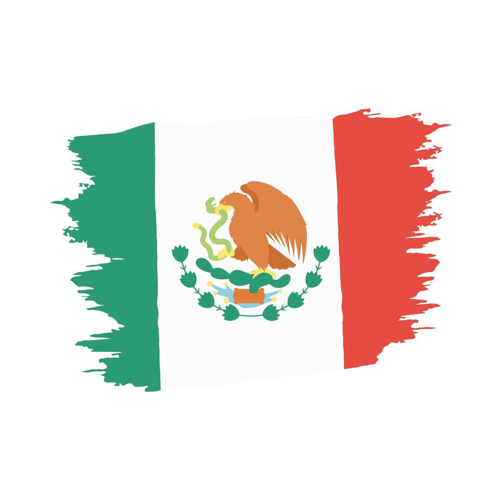 Mexicaanse vlag zwaaien vector