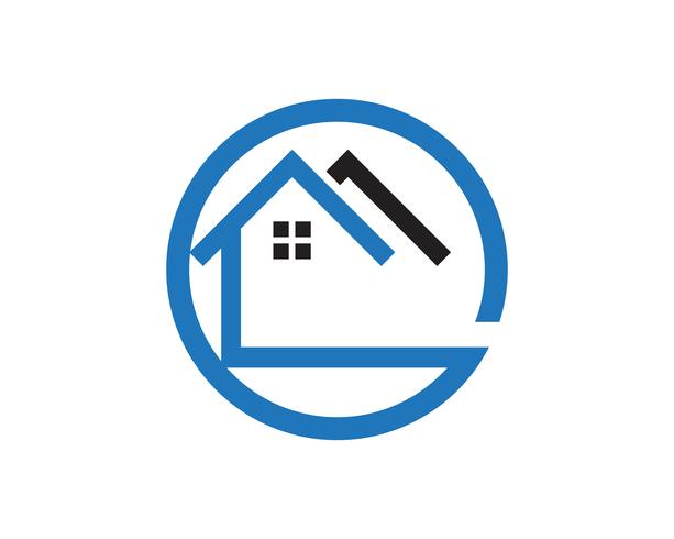 Home logo en symbolen sjabloon pictogrammen app vector