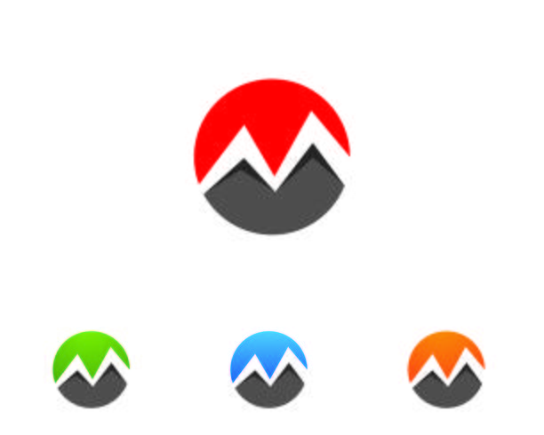 M-logo Letter vector pictogrammen zoals logo&#39;s sjabloon